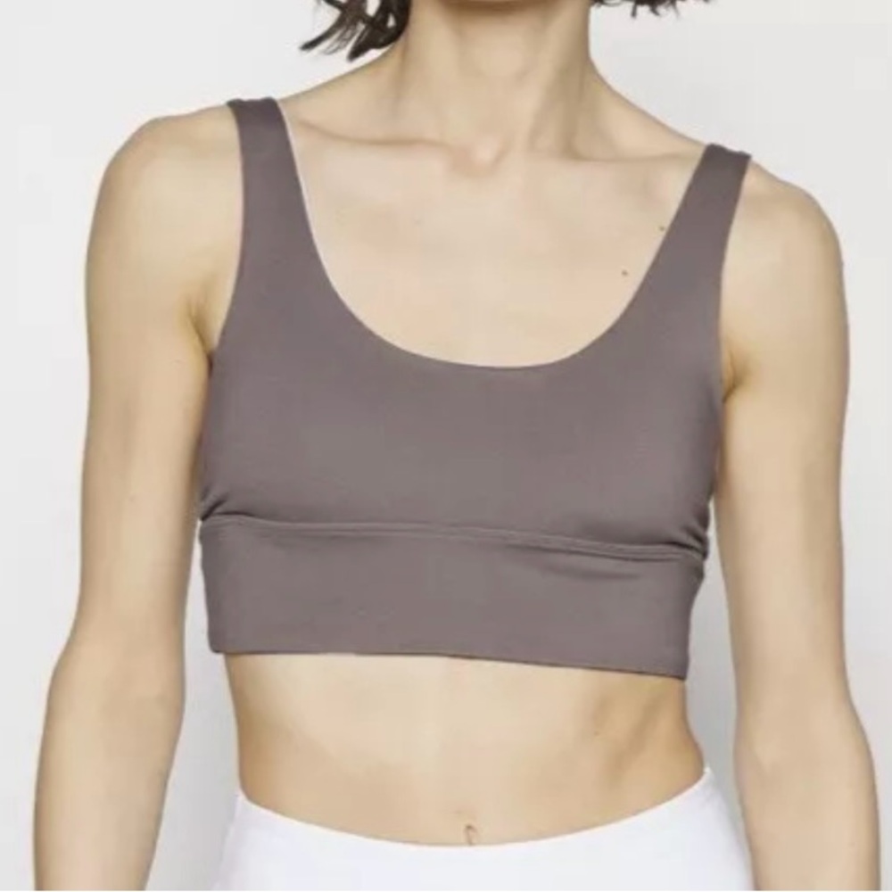 NWT COTTON ON Women's Ultra Soft Reversible Vestlette Top Bra Taupe Small